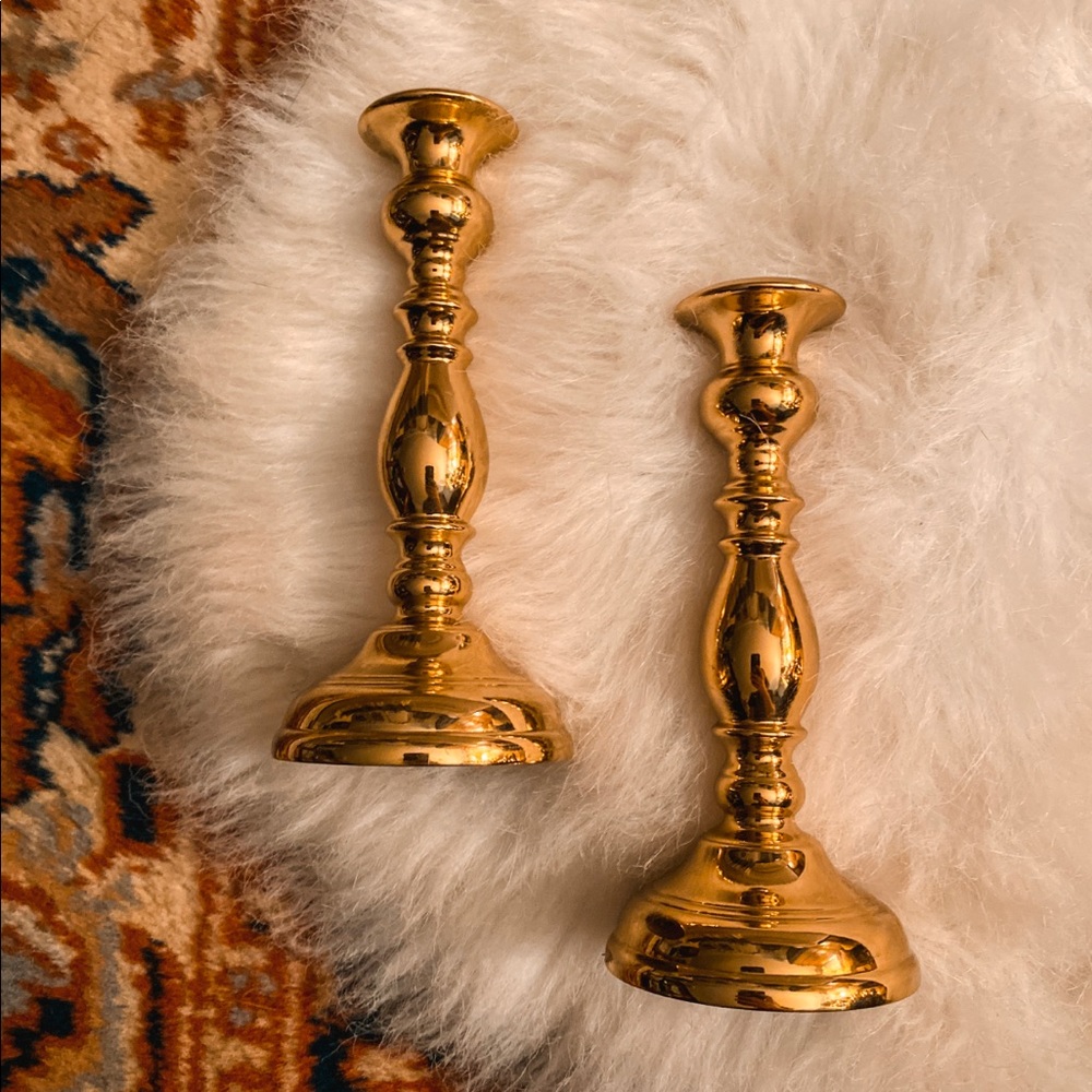 Set of Two Vintage Candlesticks